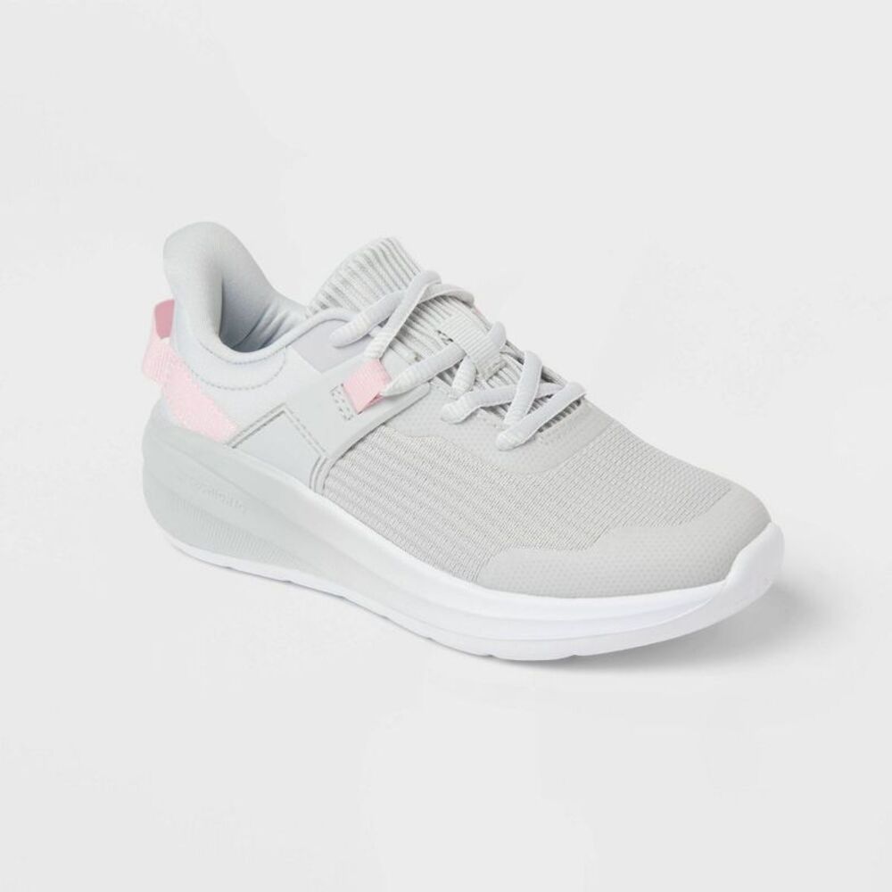 Kids' Ira Lace-Up Performance Sneakers - All In Motion Gray 3